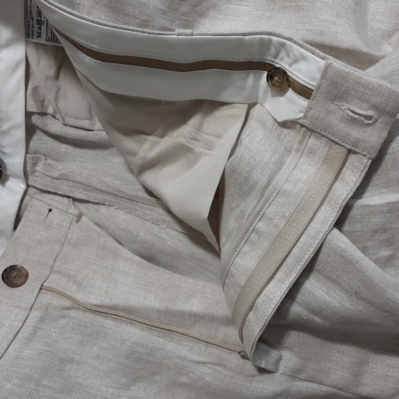 Banana republic pant trousers linen wide leg front pleated casual women 16 event - Picture 5 of 10